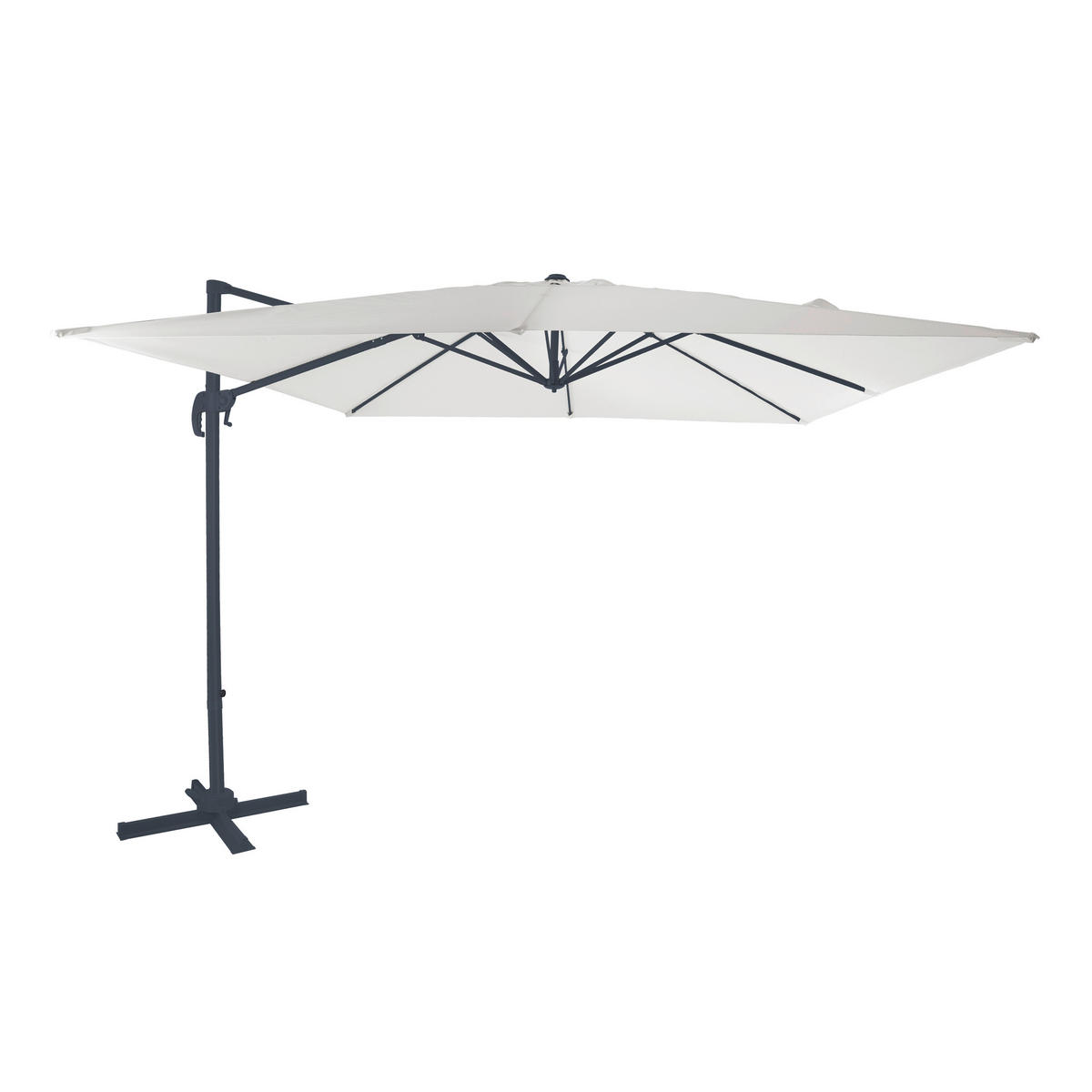 AXI Outdoor Living Ampelschirm Nima anthrazit Metall B/H/L: ca. 300x250x300 cm Nima - beige/anthrazit (300,00/300,00/250,00cm) - AXI Outdoor Living