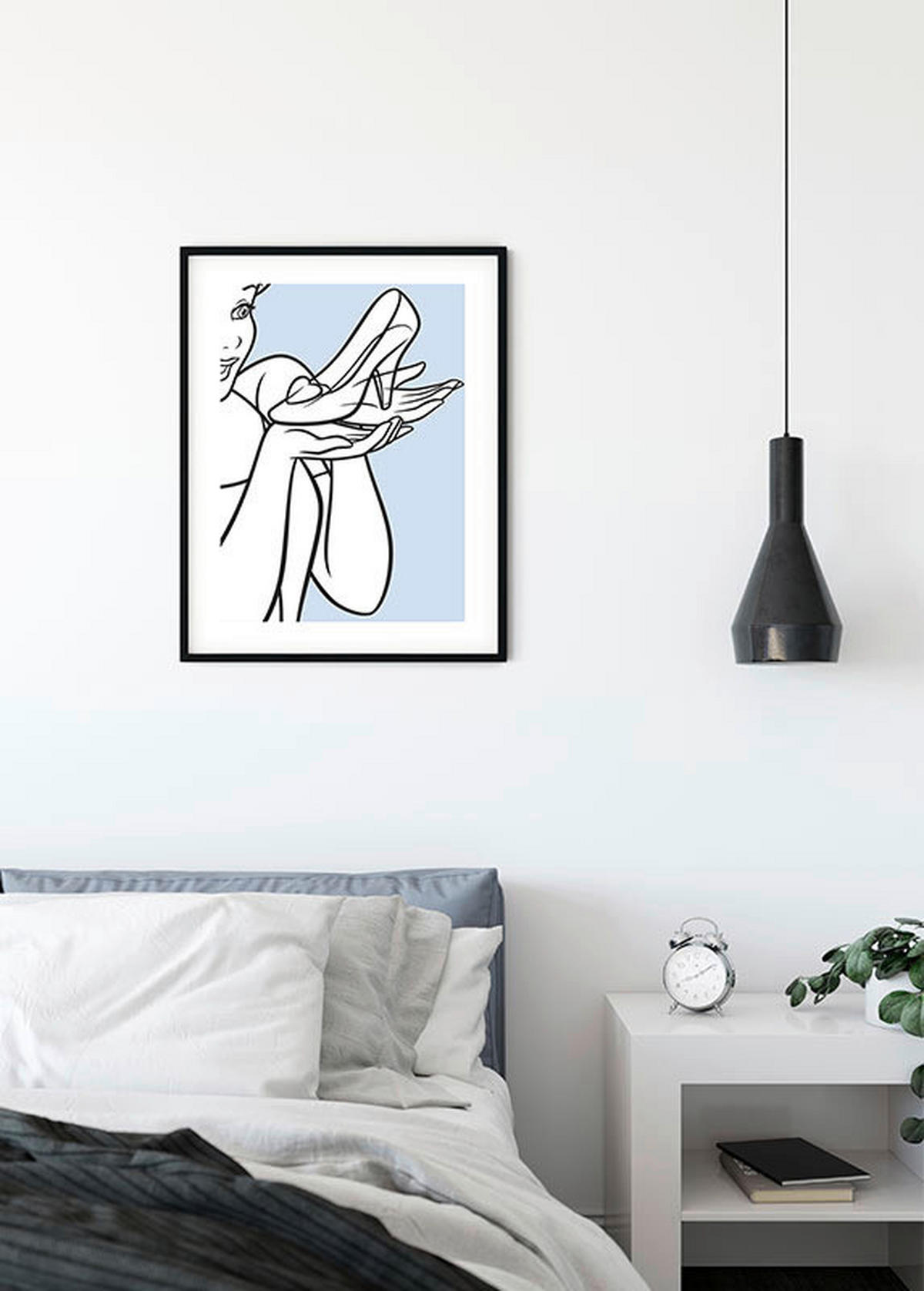 Komar Poster Cinderella Glass Shoe Disney B/L: ca. 30x40 cm Cinderella Glass Shoe - (30,00/40,00cm) - Komar