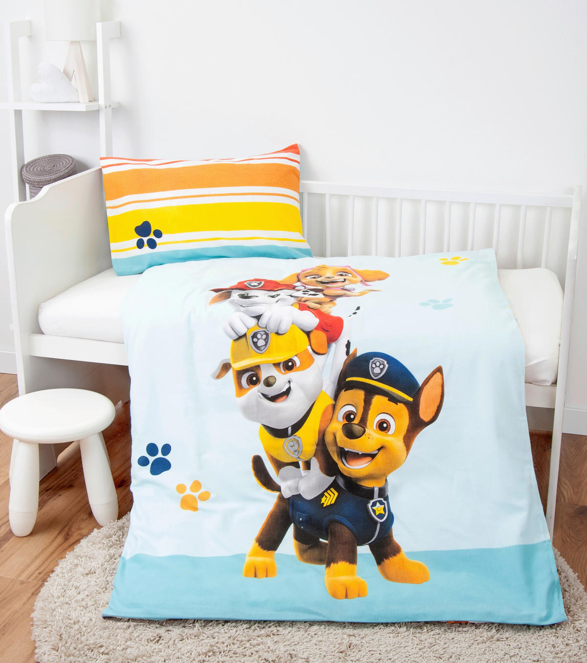 Flanell Bettwäsche Paw Patrol Flanell Multi Baumwolle B/L: ca. 100x135 cm Paw Patrol - Multi (100,00/135,00cm)