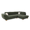 Ecksofa grün Microfaser B/H/T: ca. 346x90x221 cm Siero_Ecksofa - Eiche/grün (346,00/90,00/221,00cm)