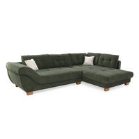 Ecksofa grün Microfaser B/H/T: ca. 346x90x221 cm Siero_Ecksofa - Eiche/grün (346,00/90,00/221,00cm)