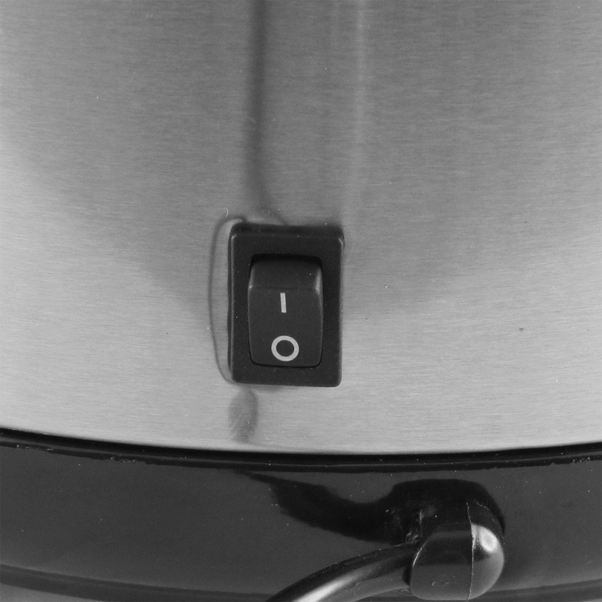 Emerio Edelstahl-Reiskocher RCE-110118 silber schwarz Edelstahl B/H: ca. 26x25 cm Reiskocher_Edelstahl RCE-110118 - schwarz/silber (26,00/25,00cm) - Emerio
