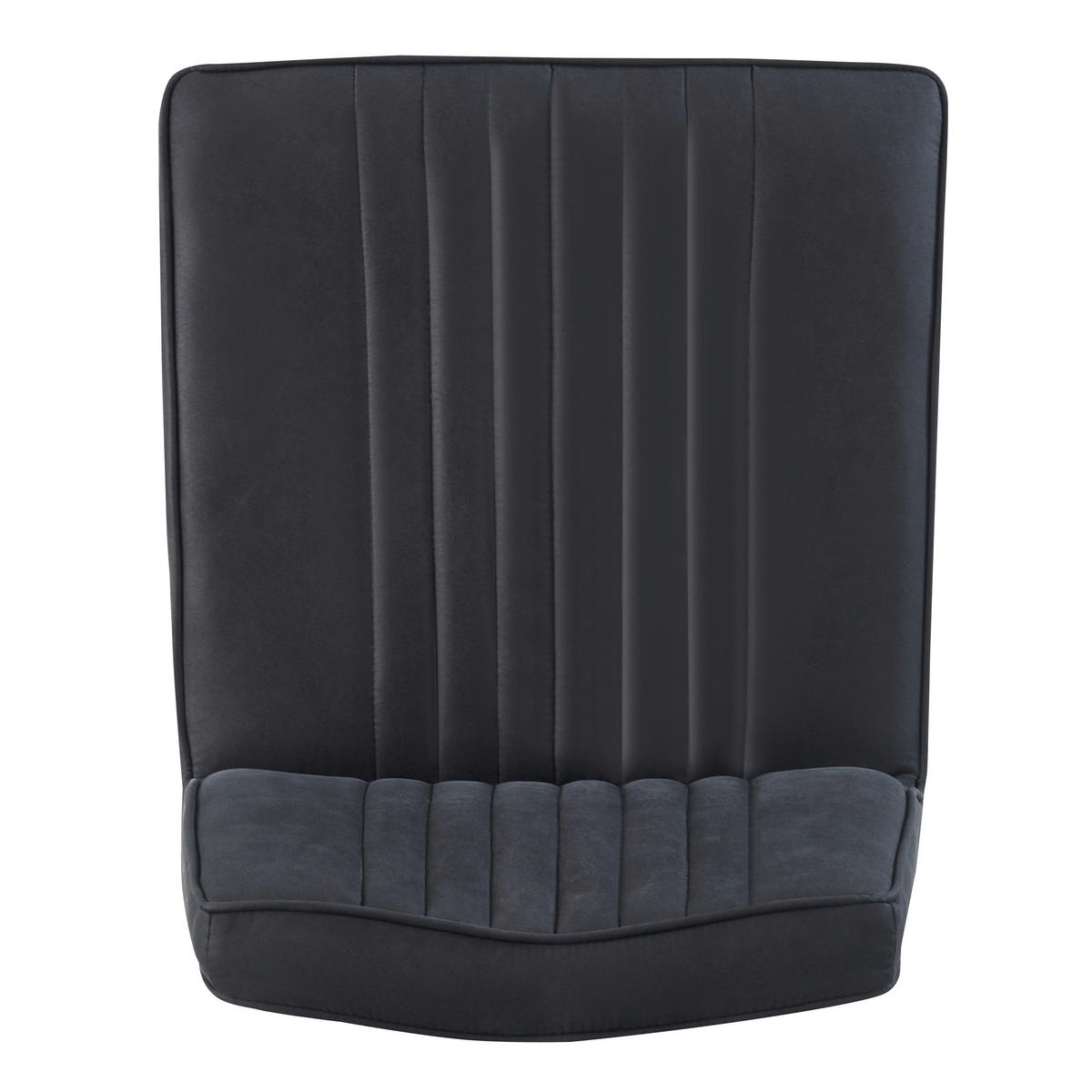 Stuhl Mona anthrazit schwarz Microfaser Metall Mona - schwarz/anthrazit