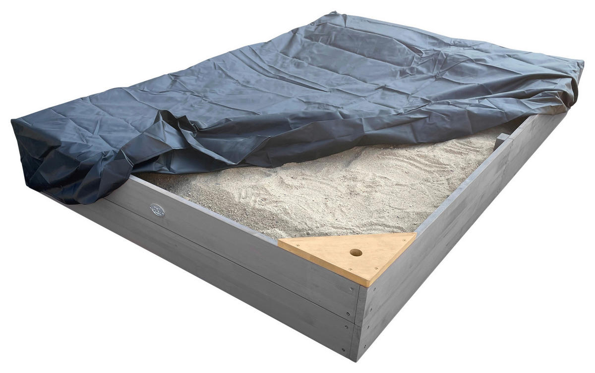 AXI Sandkasten Kelly grau B/H/T: ca. 115x21,8x180 cm Kelly - braun/grau (115,00/21,80/180,00cm) - AXI