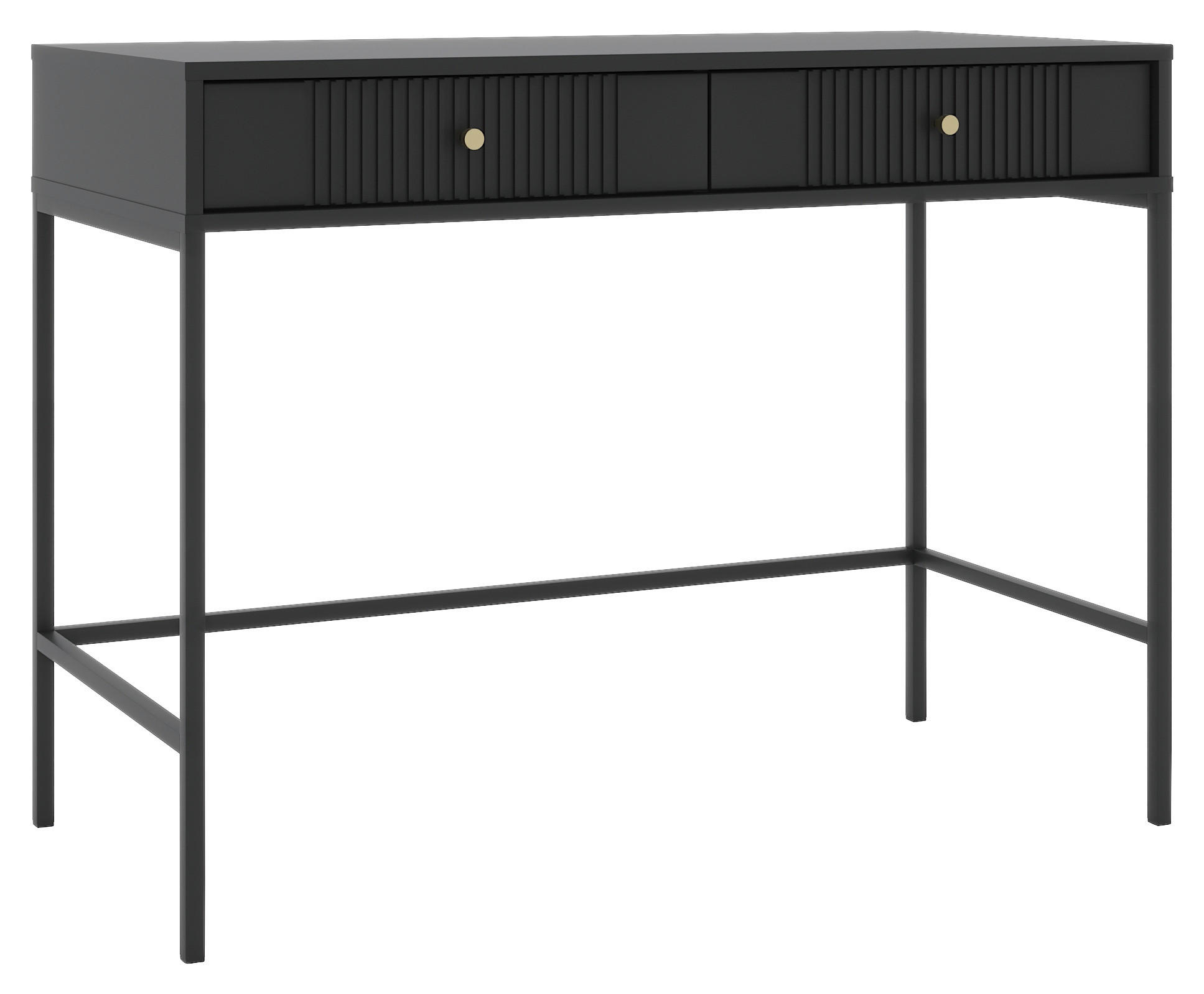 Schminktisch ISEO schwarz B/H/T: ca. 104,3x79x60 cm ISEO - schwarz (104,30/79,00/60,00cm) - WIPMEB