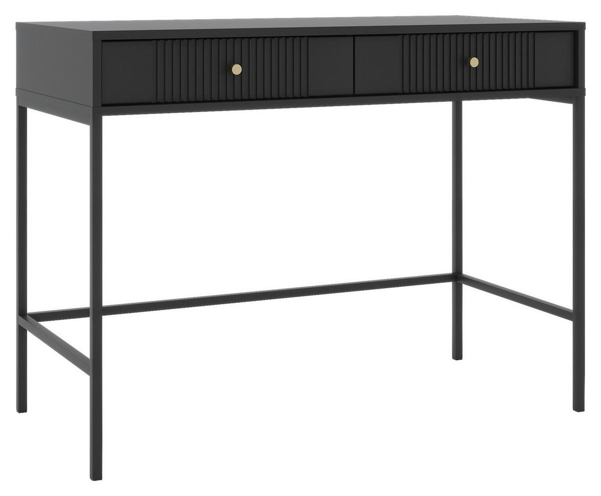Schminktisch ISEO schwarz B/H/T: ca. 104,3x79x60 cm ISEO - schwarz (104,30/79,00/60,00cm) - WIPMEB