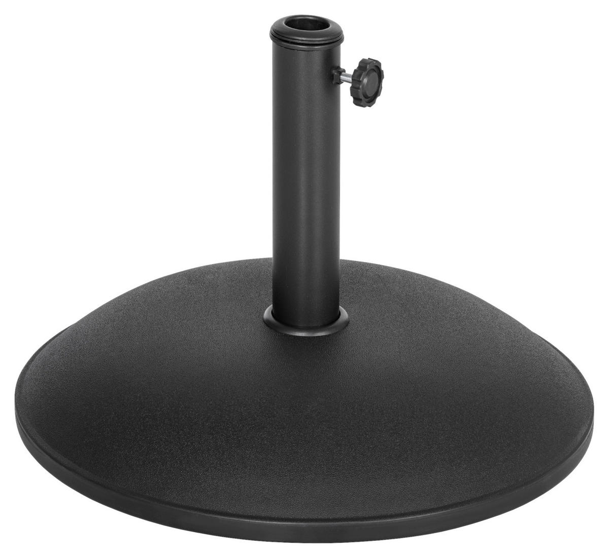 Outsunny Schirmständer schwarz PVC H/D: ca. 34,5x49 cm Schirmständer - schwarz (49,00/34,50cm) - Outsunny