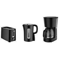 POCOline Küchenstarterset schwarz Kunststoff B/H/L: ca. 52x36x30 cm Frühstücksset_Küchentrio_3tlg. - schwarz (30,00/52,00/36,00cm) - POCOline