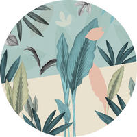 Komar Fototapete Pale Leaves D: ca. 125 cm Pale Leaves - (125,00cm) - Komar