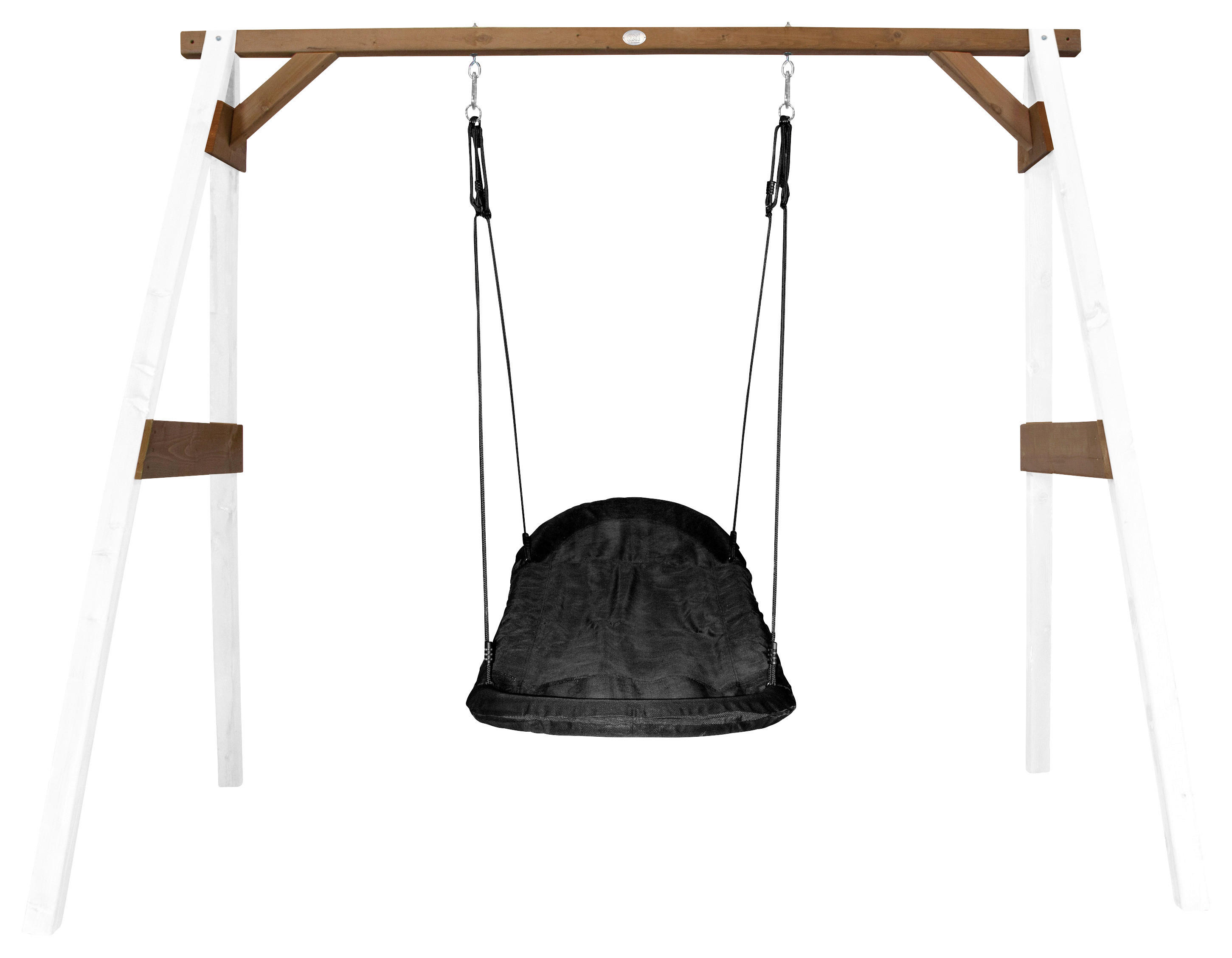 AXI Nestschaukel Roxy weiß B/H/L: ca. 254x207x160 cm Roxy - braun/weiß (160,00/254,00/207,00cm) - AXI