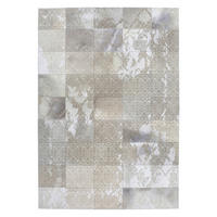 Kayoom Kurzflorteppich Cobra 343 silber B/L: ca. 75x140 cm Cobra 343 - silber (75,00/140,00cm) - Kayoom