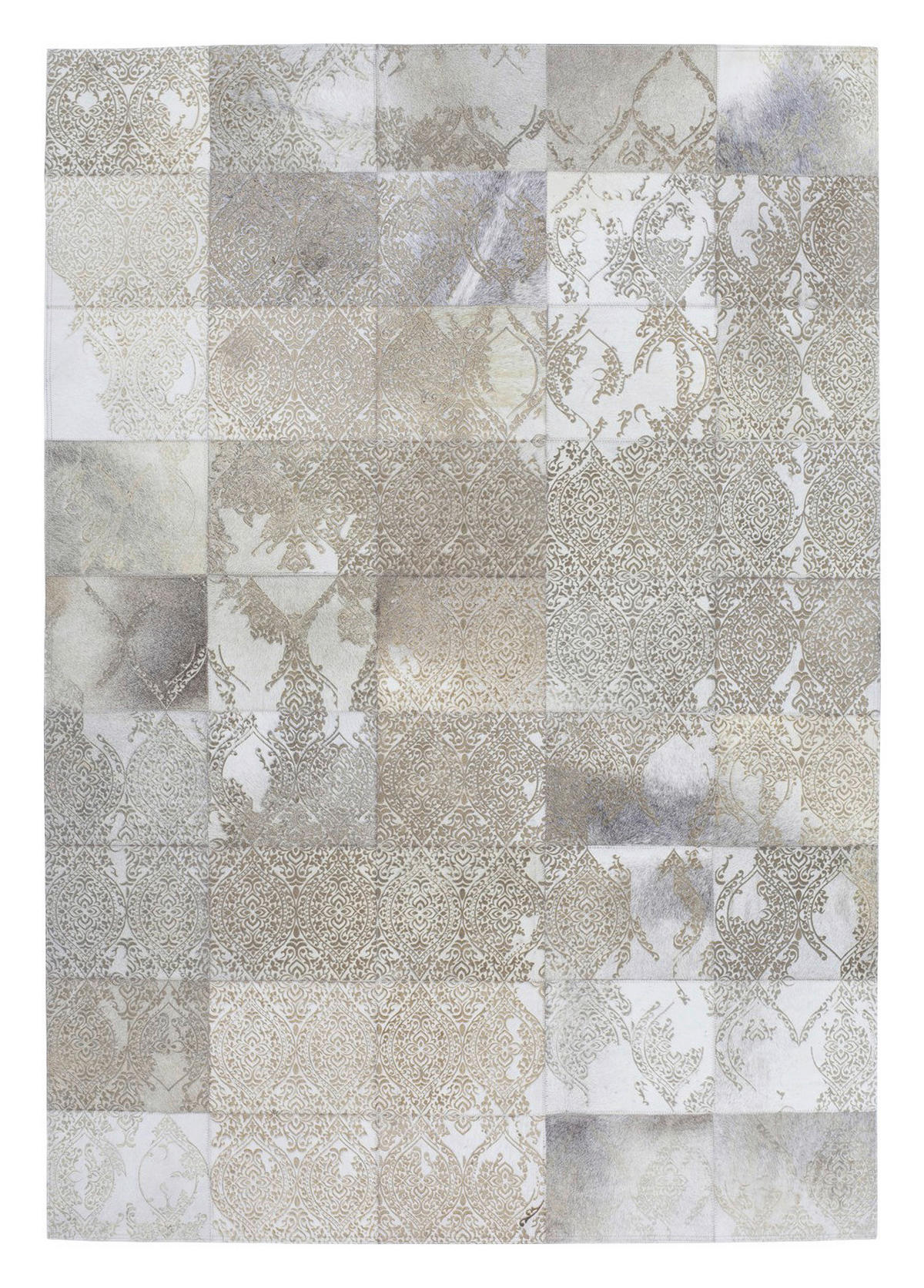 Kayoom Kurzflorteppich Cobra 343 silber B/L: ca. 75x140 cm Cobra 343 - silber (75,00/140,00cm) - Kayoom