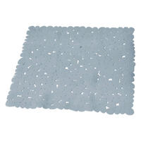 Duscheinlage grau Kunststoff Duscheinlage_Stones silber - grau (50,00/50,00cm) - Acus