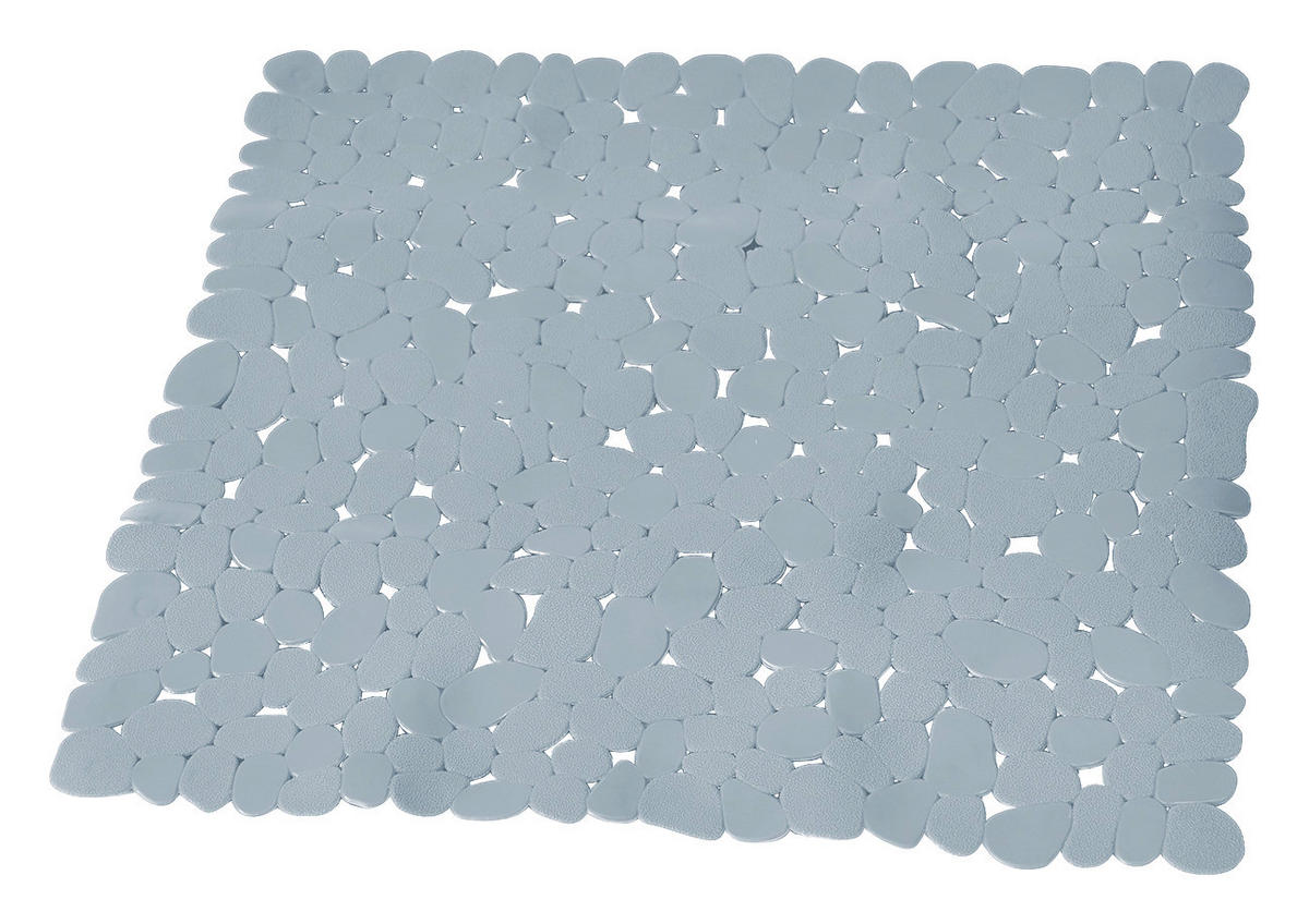 Duscheinlage grau Kunststoff Duscheinlage_Stones silber - grau (50,00/50,00cm) - Acus