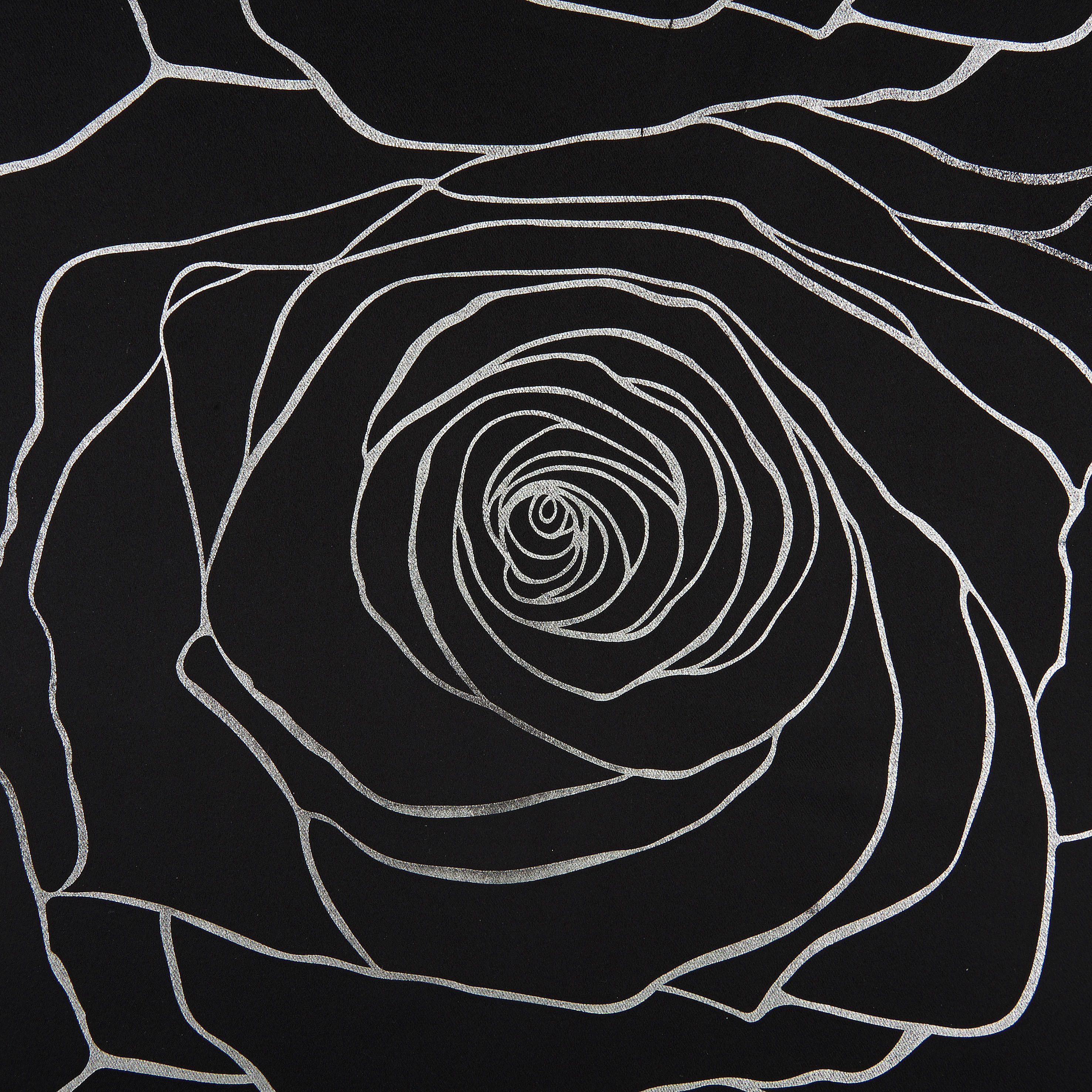 Thumbnail - Home Essential Verdunklungsvorhang Roses schwarz B/L: ca. 140x245 cm