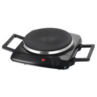 Emerio Kochplatte HP-116026.3 schwarz Metall B/H/T/D: ca. 23x8x35x18,5 cm Kochplatte HP-116026.3 - schwarz (23,00/8,00/35,00cm) - Emerio