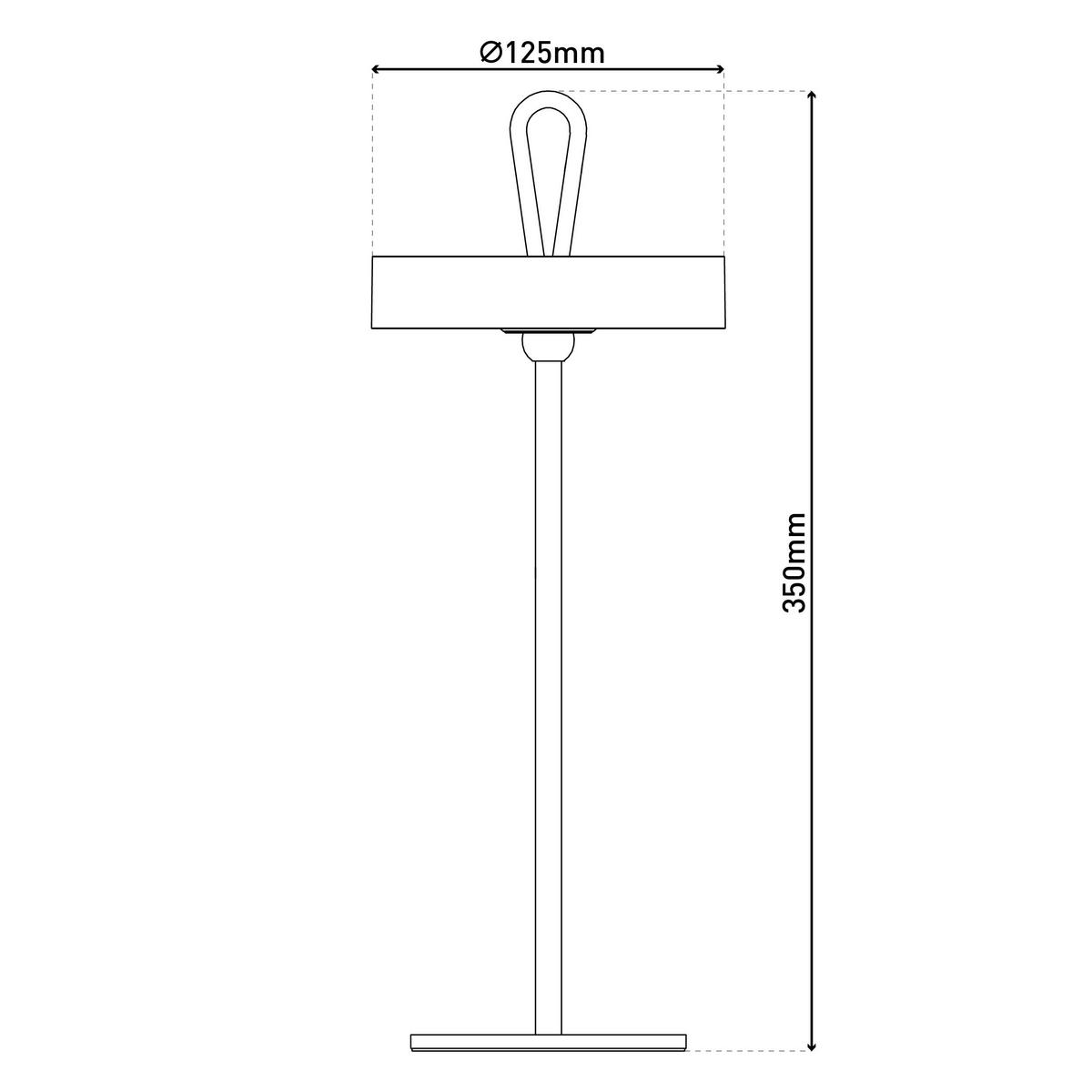 Näve Leuchten LED-Tischleuchte weiß Kunststoff Holz Metall B/H/T/D: ca. 13x36x13x13 cm ELLI - weiß (13,00/36,00/13,00cm) - Näve Leuchten
