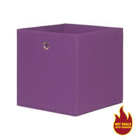 Stoffbox  lila B/H/T: ca. 32x32x32 cm Stoffbox_1 - lila (32,00/32,00/32,00cm)