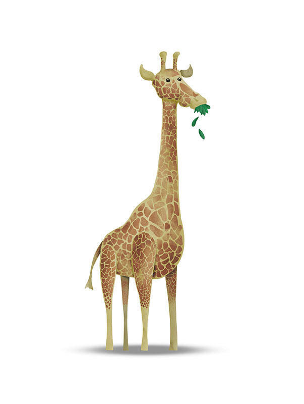 Komar Wandbild Cute Animal Giraffe günstig online kaufen