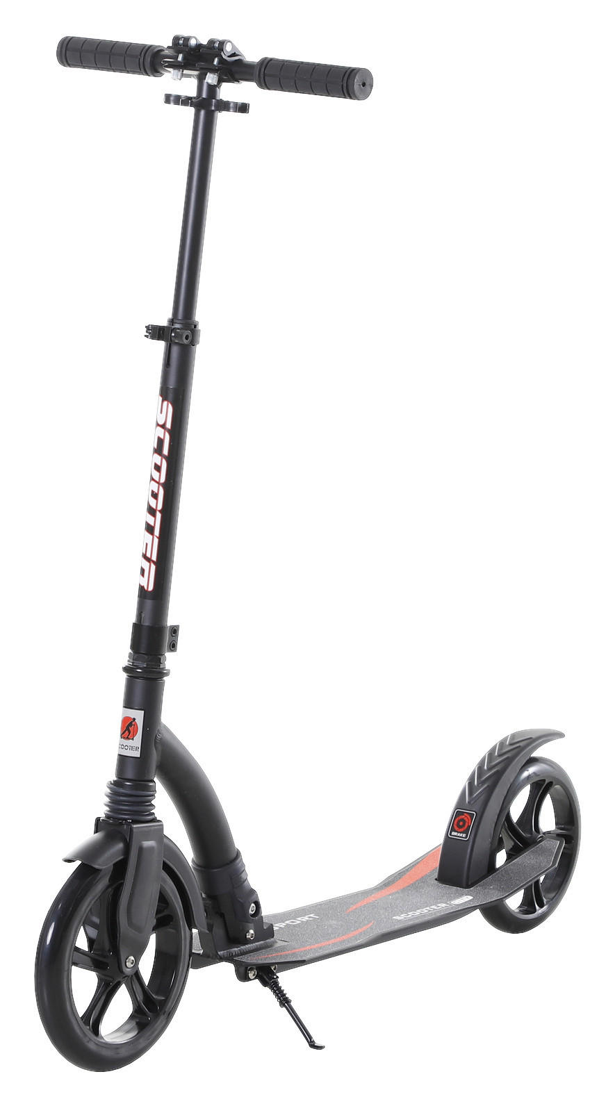 HOMCOM Tretroller schwarz B/H/L: ca. 37,5x101,5x92,5 cm Tretroller - schwarz (92,50/37,50/101,50cm) - HOMCOM