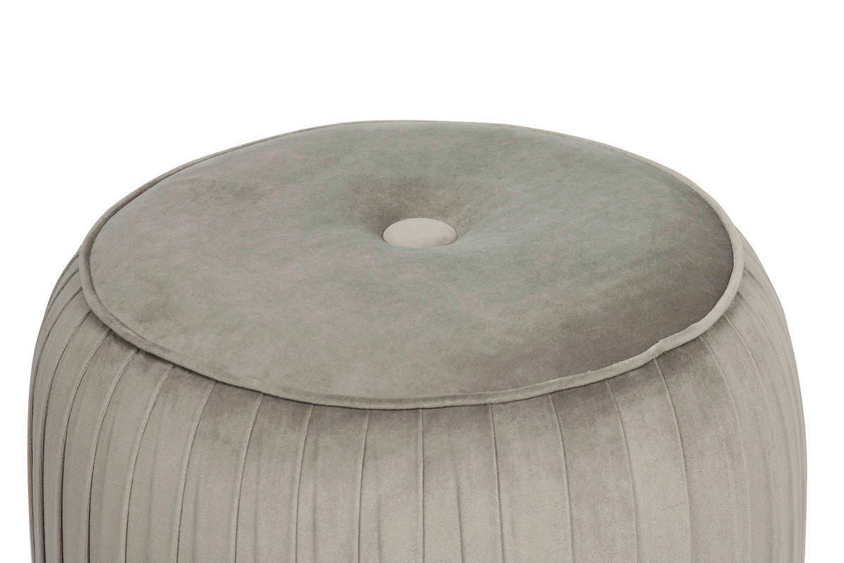 360 Living Hocker Lilje 101 grau H/D: ca. 42x43 cm Lilje 101 - grau (43,00/42,00cm) - 360 Living
