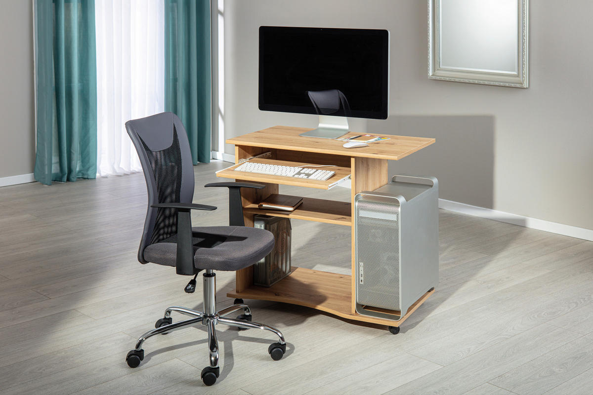 Schreibtisch Addu Artisan Nachbildung B/H/T: ca. 80x75x50 cm Addu - schwarz (80,00/75,00/50,00cm) - Inter Link
