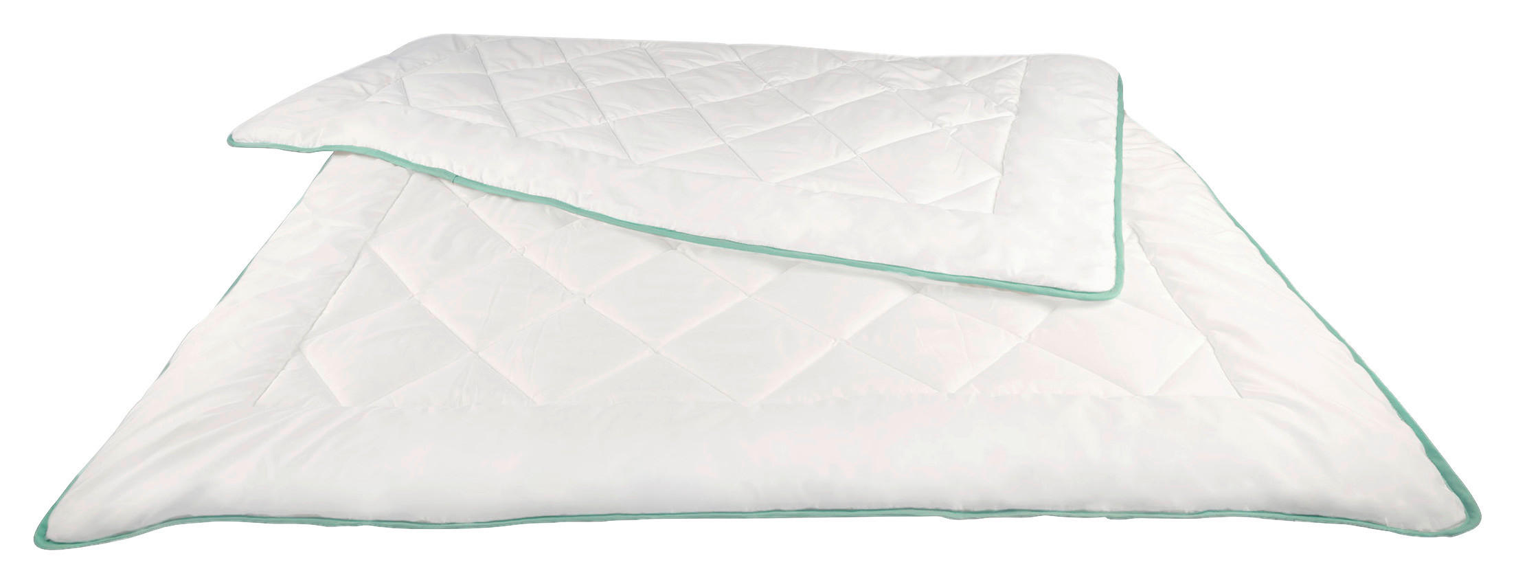 Steppbett Steppbett_Airflow 135x200cm - weiß/türkis (135,00/200,00cm)