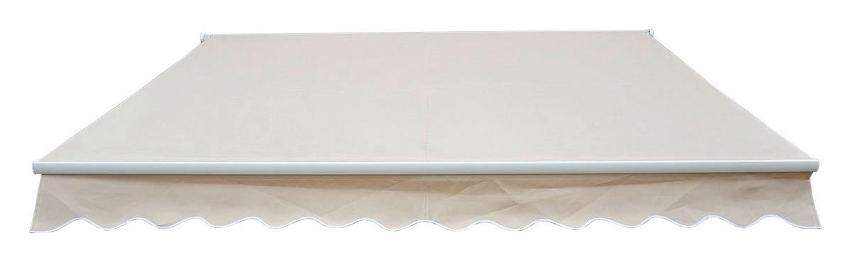 Aluminium-Gelenkarm-Markise beige B/H/L: ca. 350x0,3x250 cm Aluminium-Gelenkarm-Markise - beige (250,00/350,00/0,30cm) - Outsunny