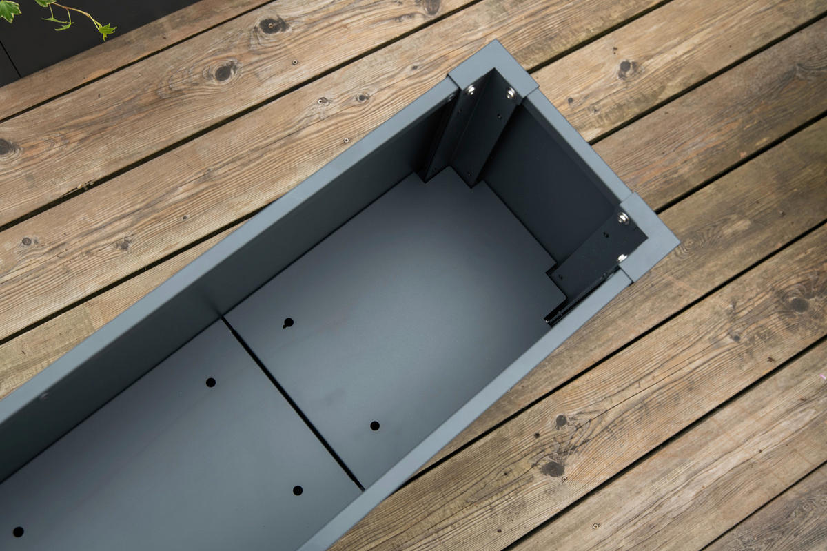 Westmann Pflanzkasten Talus anthrazit Metall B/H/T: ca. 100x77x25 cm Talus - anthrazit (100,00/77,00/25,00cm) - Westmann