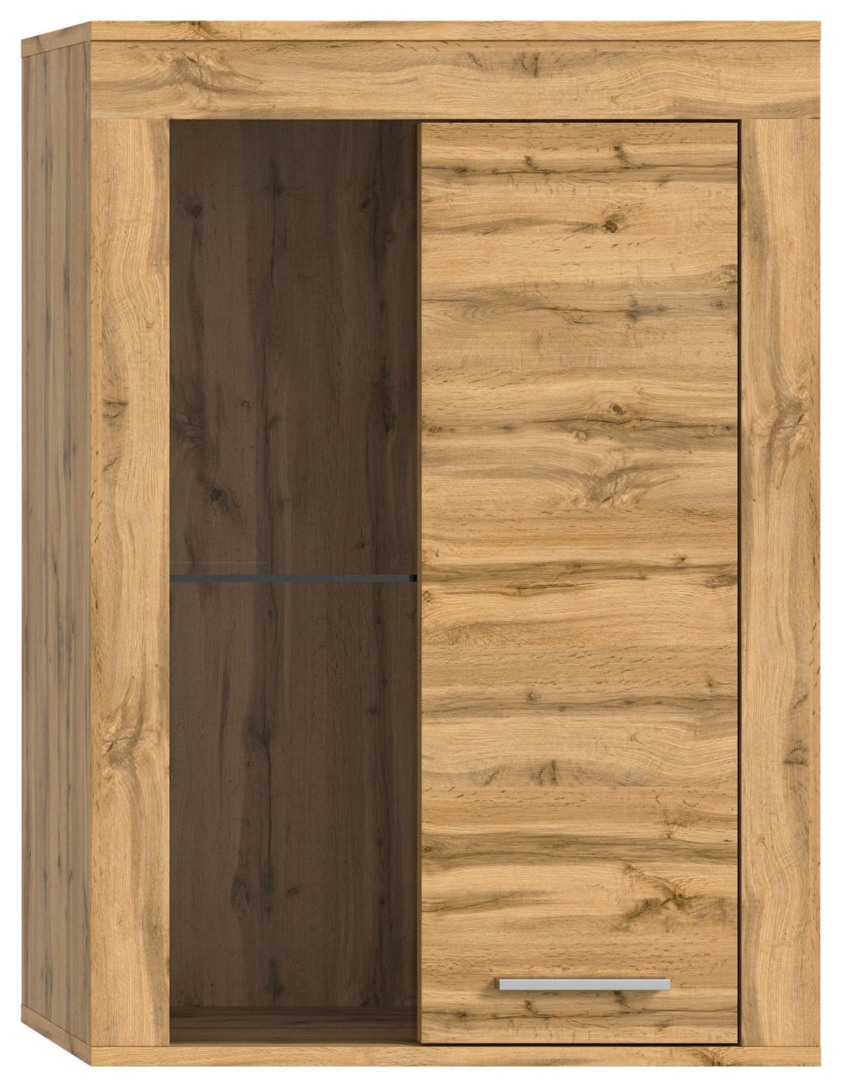 Vitrine Jam Eiche Wotan Nachbildung B/H/T: ca. 60x86x35 cm Jam - Eiche (60,00/86,00/35,00cm) - xonox.home