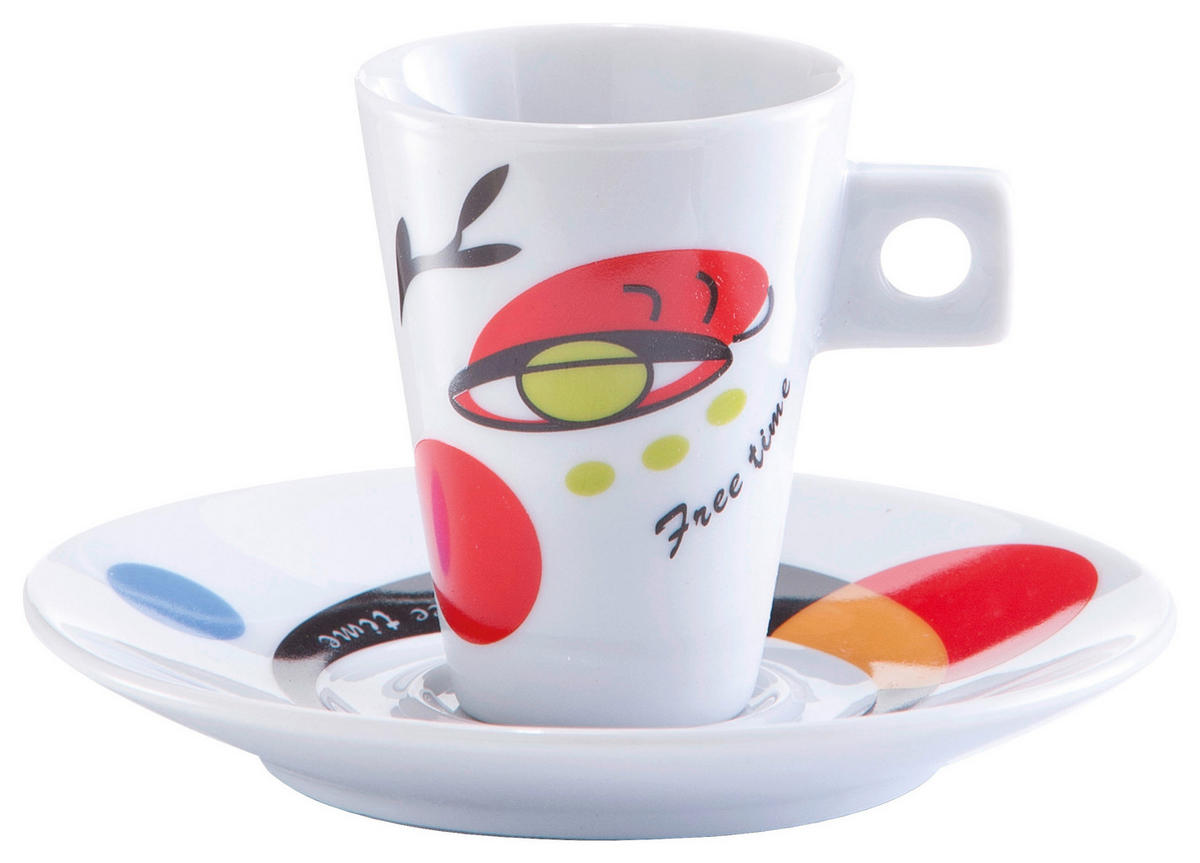 Zeller Espresso-Set Faces Faces - Zeller