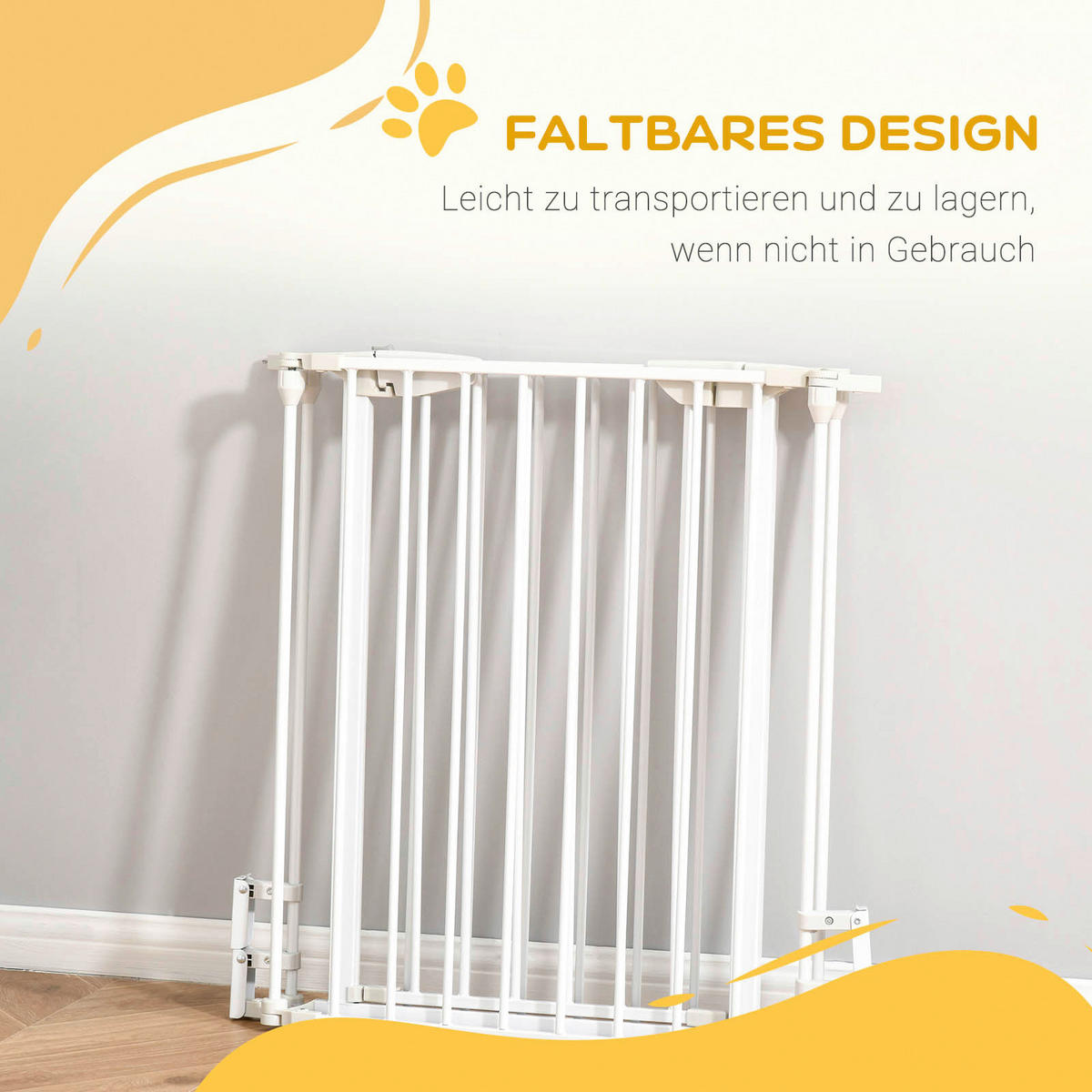 PawHut Absperrgitter Absperrgitter - (180,00/3,00/74,50cm) - PawHut