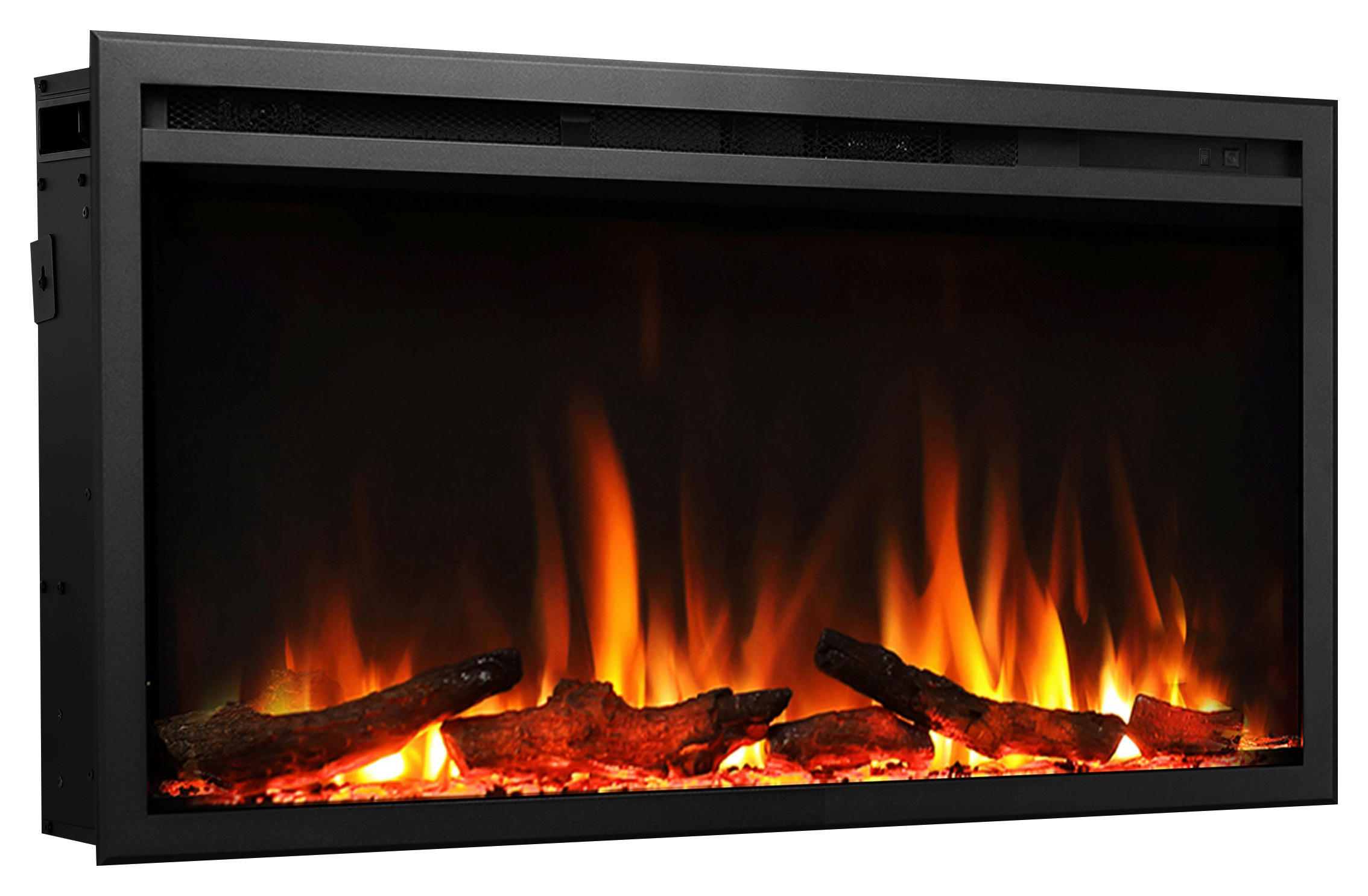 Balderia Elektrischer-Kamin Atlanta EF385B schwarz B/H/L: ca. 14,7x48x84 cm Elektro-Kamin Atalanta 33" - schwarz (84,00/14,70/48,00cm) - Balderia