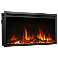 Balderia Elektrischer-Kamin Atlanta EF385B schwarz B/H/L: ca. 14,7x48x84 cm Elektro-Kamin Atalanta 33" - schwarz (84,00/14,70/48,00cm) - Balderia