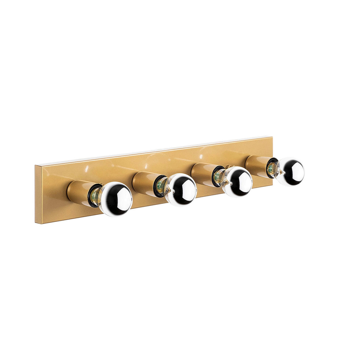 Opviq Wandleuchte gold Metall B/H/L: ca. 10x60x10 cm E27 4 Brennstellen Mirro - gold (10,00/10,00/60,00cm) - Opviq
