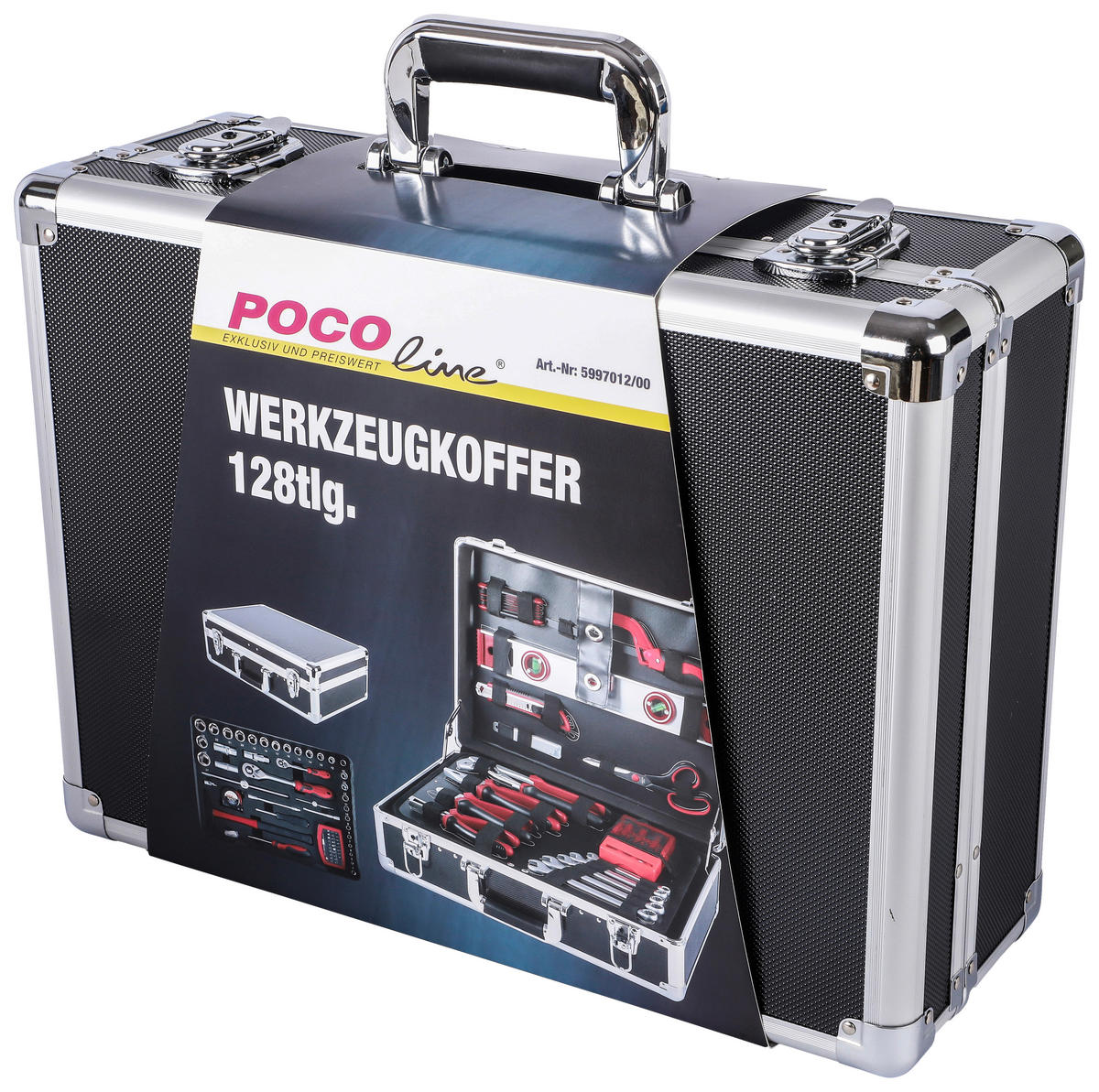 Werkzeugkoffer B/H/T: ca. 45,5x17x35 cm 128 tlg. Werkzeugkoffer_128tlg. - (45,50/17,00/35,00cm)