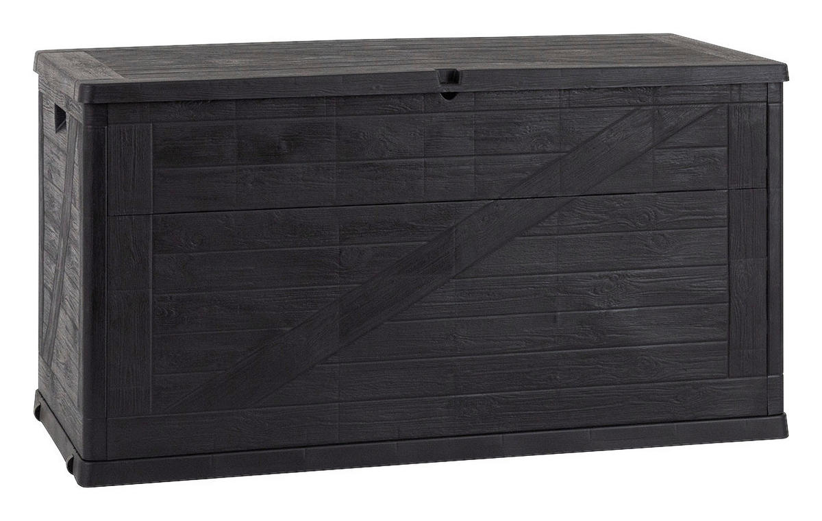 Toomax Aufbewahrungsbox Wood anthrazit Kunststoff B/H/L: ca. 63x56x120 cm Wood - anthrazit (120,00/63,00/56,00cm) - Toomax