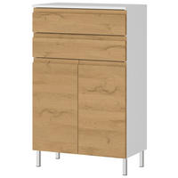Kommode 4332-559 weiß Eiche Grand-Son Nachbildung B/H/T: ca. 60x97x34 cm 4332-559 - Eiche/weiß (60,00/97,00/34,00cm) - Germania