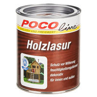 POCOline Acryl Holzlasur nussbaum seidenglänzend ca. 0,75 l Holzlasur_Acryl 750ml - nussbaum (750ml) - POCOline