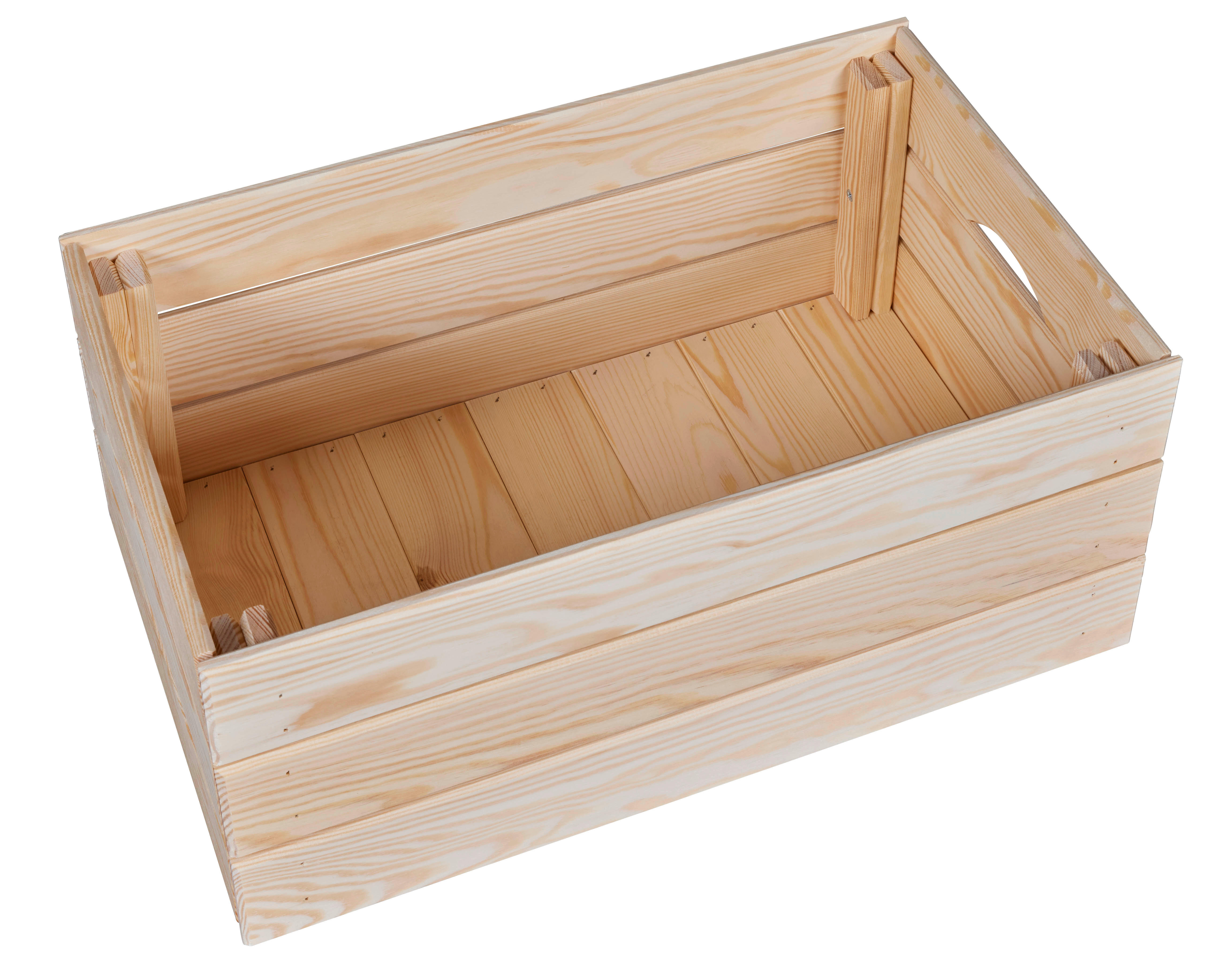 Thumbnail - Holzkiste Valloni L natur natur Holz B/H/L: ca. 31,5x23x65 cm