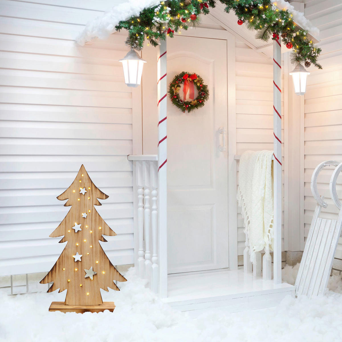 Näve Leuchten LED-Dekoleuchte Tannenbaum Tannenbaum - natur (11,00/47,00/22,00cm) - Näve Leuchten