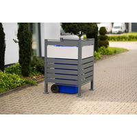 Westmann MülltonnenverkleidungBox Planum Box Planum - weiß/anthrazit (90,00/90,00/120,00cm) - Westmann