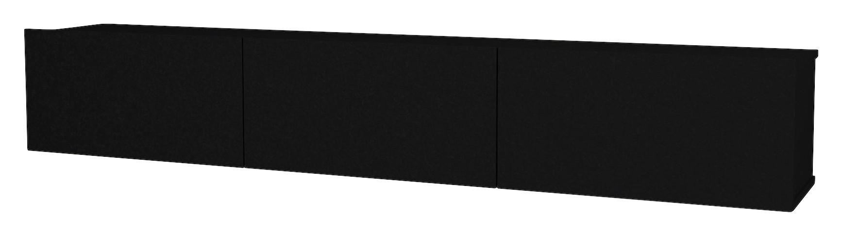 TV-Lowboard Damla schwarz B/H/T: ca. 180x29,5x29,5 cm