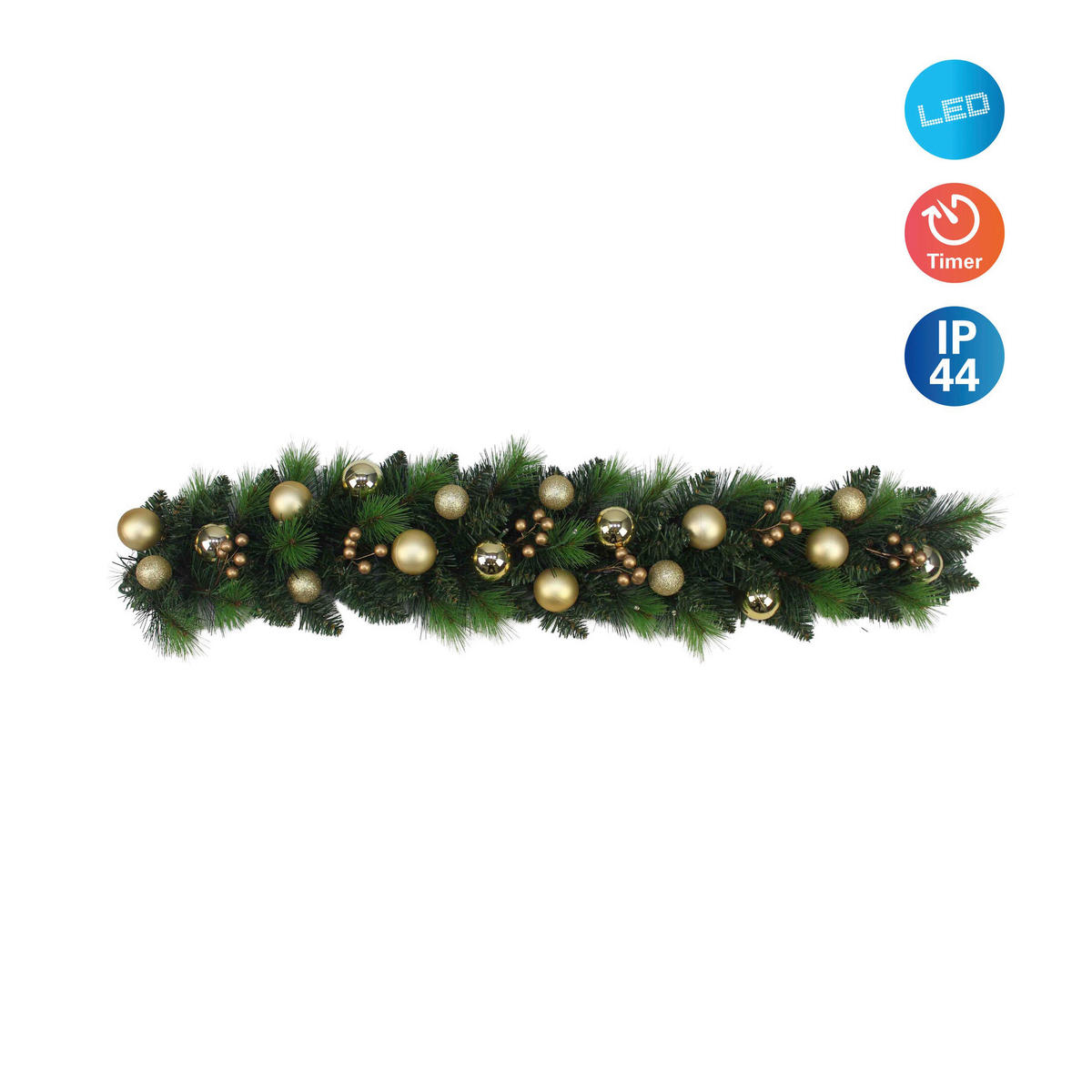 Näve Leuchten LED-Dekoleuchte Noel gold Metall B/H/T: ca. 20x12x100 cm Noel - gold (20,00/12,00/100,00cm) - Näve Leuchten