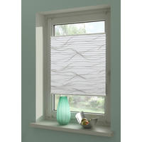 Spannplissee Welle weiß B/L: ca. 50x130 cm Welle - weiß (50,00/130,00cm) - Boviva