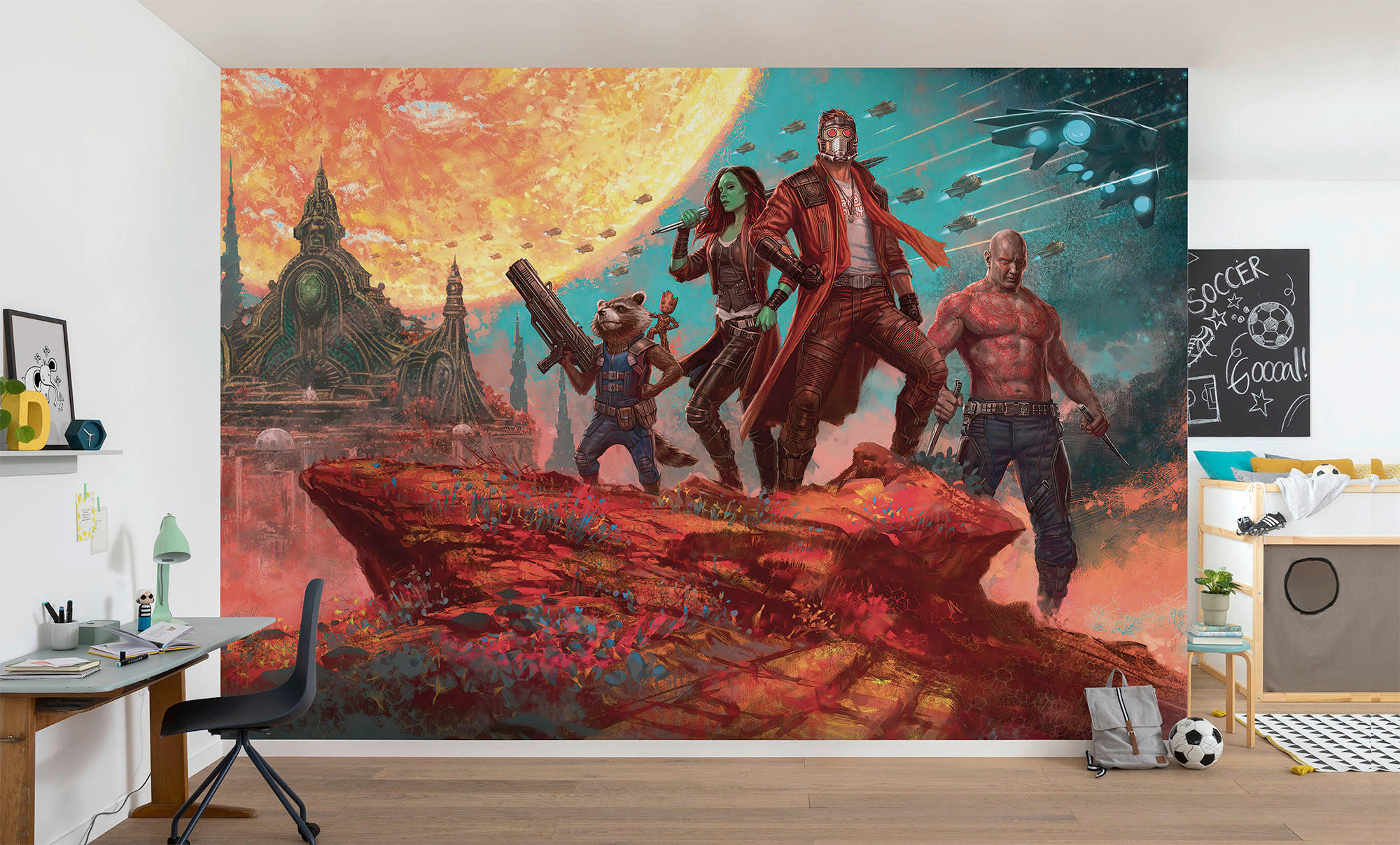 Komar Fototapete Guardians of the Galaxy Panorama B/L: ca. 400x250 cm Guardians of the Galaxy Panorama - (400,00/250,00cm) - Komar