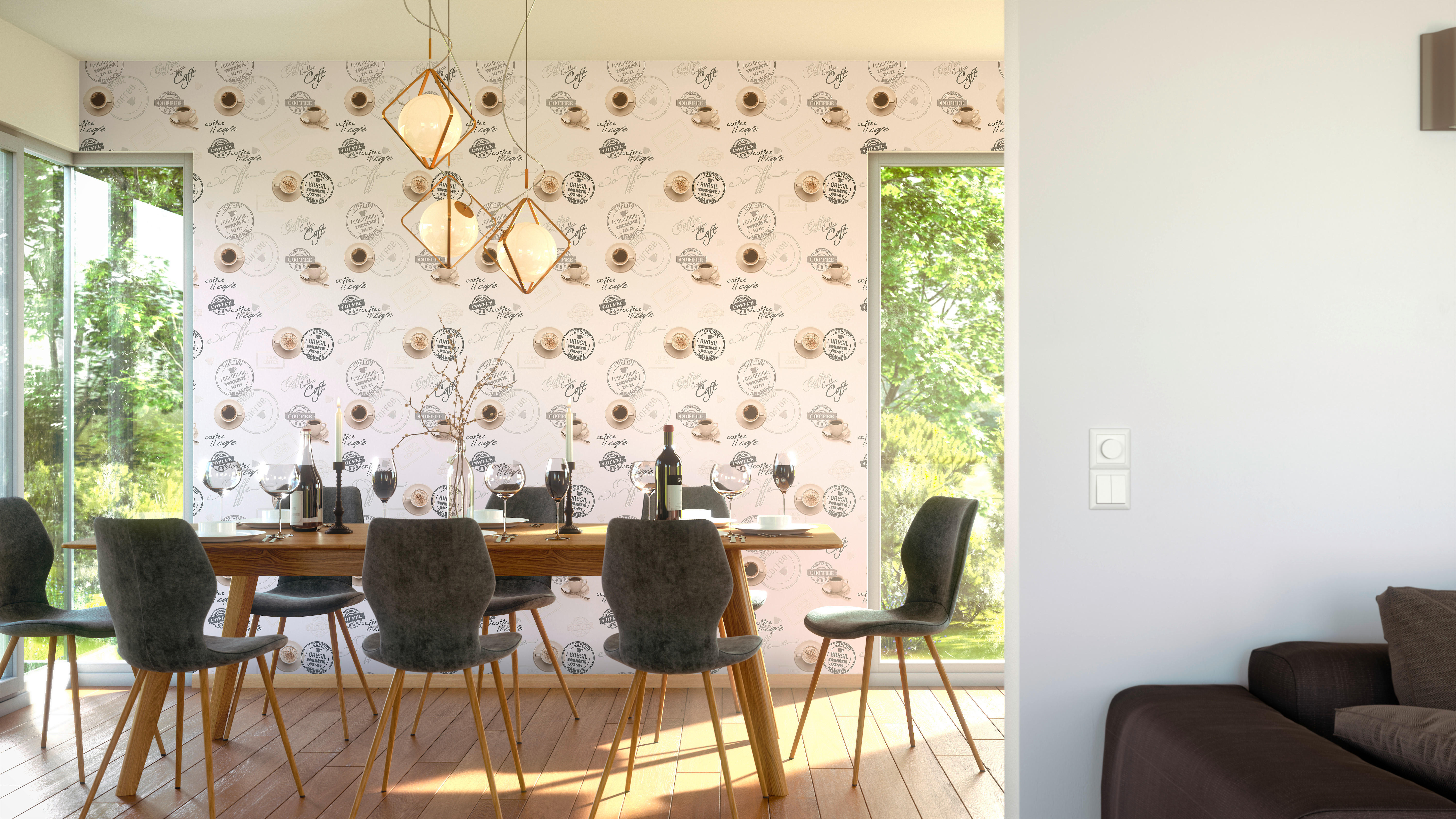 Vinyltapete Coffee beige B/L: ca. 53x1005 cm Vinyltapete_94308-1 - beige (53,00/1005,00cm)