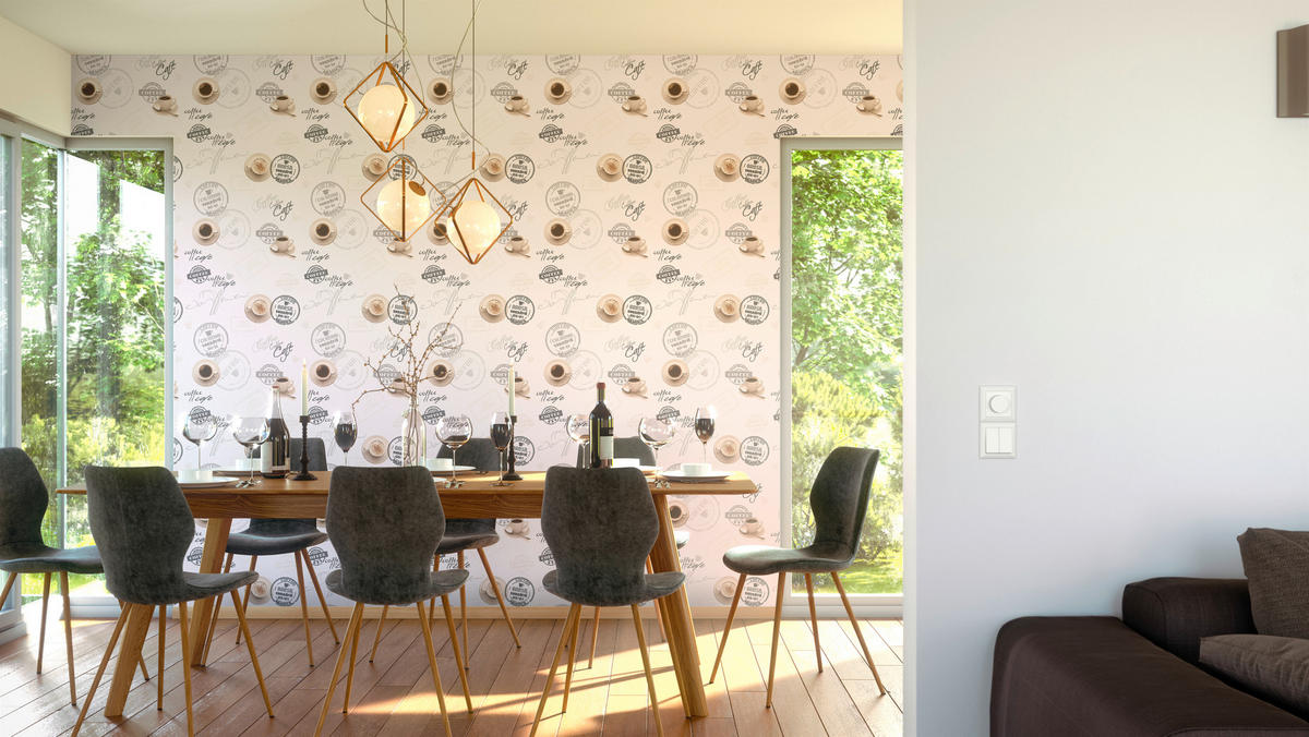 Vinyltapete Coffee beige B/L: ca. 53x1005 cm Vinyltapete_94308-1 - beige (53,00/1005,00cm)