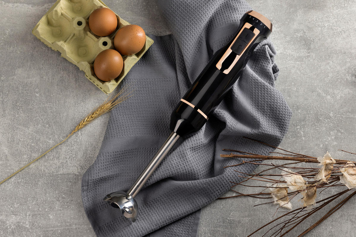 BERGNER Stabmixer schwarz Edelstahl B/H/L: ca. 8x22,5x13 cm COPPER - schwarz (13,00/8,00/22,50cm) - BERGNER