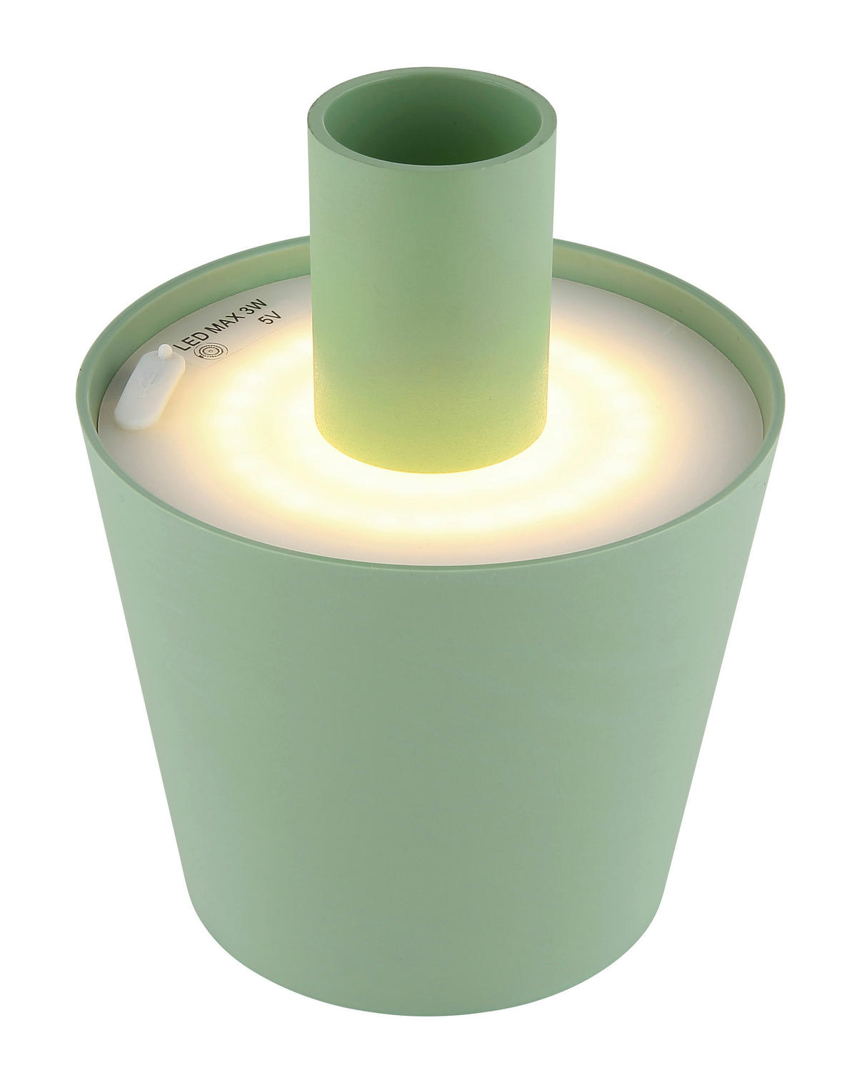 GLOBO LED-Tischleuchte Opal hellgrün Kunststoff Metall Kunststoff H/D: ca. 13x10,6 cm VANNIE - hellgrün/Opal (10,60/13,00cm) - GLOBO
